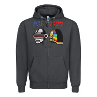 Smoke DAFTPUNK Japanese Zipper Hoodie - artisFamous