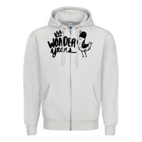 Dove Grey The Wonder Years Zipper Hoodie - artisFamous