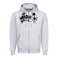 Heather Grey The Wonder Years Zipper Hoodie - artisFamous