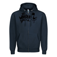 Navy The Wonder Years Zipper Hoodie - artisFamous