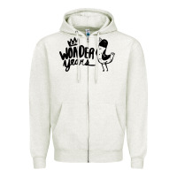 Oatmeal Heather The Wonder Years Zipper Hoodie - artisFamous