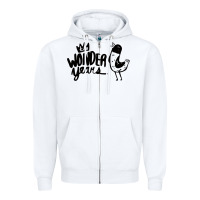 White The Wonder Years Zipper Hoodie - artisFamous