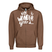 Chestnut The Wonder Years Zipper Hoodie - artisFamous