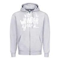 Heather Grey The Wonder Years Zipper Hoodie - artisFamous