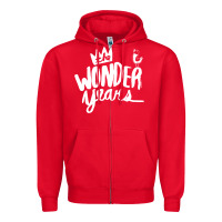 Red The Wonder Years Zipper Hoodie - artisFamous