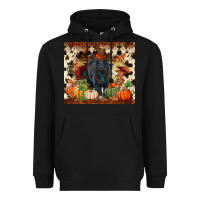 Black Fall black angus Heavyweight Hoodie - RanaPortraitStore