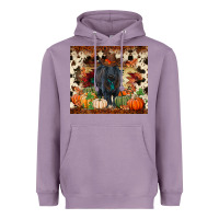 Lavender Fall black angus Heavyweight Hoodie - RanaPortraitStore