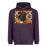 Plum Fall black angus Heavyweight Hoodie - RanaPortraitStore