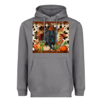 Storm Fall black angus Heavyweight Hoodie - RanaPortraitStore