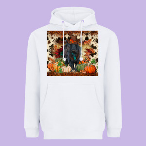 Fall Black Angus Heavyweight Hoodie Designed By Ranaportraitstore