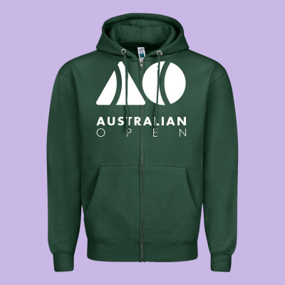 Australian Open Zipper Hoodie Designed By Artisfamous