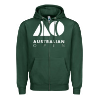 Sports Green australian open Zipper Hoodie - artisFamous
