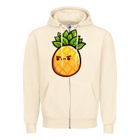 Sandshell pineapple fruits Zipper Hoodie - artisFamous