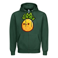 Pineapple Fruits Zipper Hoodie | Teevron