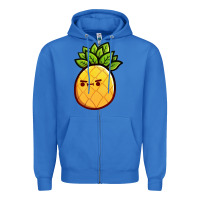 True Royal pineapple fruits Zipper Hoodie - artisFamous