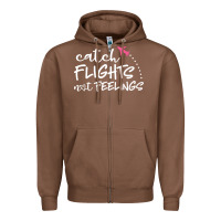 Chestnut flights Zipper Hoodie - artisFamous