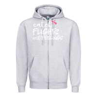 Heather Grey flights Zipper Hoodie - artisFamous