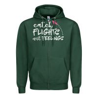 Sports Green flights Zipper Hoodie - artisFamous