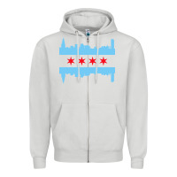 Dove Grey awesome chicago city Zipper Hoodie - artisFamous