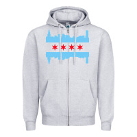 Heather Grey awesome chicago city Zipper Hoodie - artisFamous