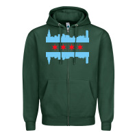Sports Green awesome chicago city Zipper Hoodie - artisFamous