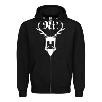 Black monty comedy python Zipper Hoodie - artisFamous