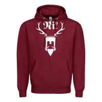 Burgundy monty comedy python Zipper Hoodie - artisFamous
