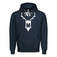 Navy monty comedy python Zipper Hoodie - artisFamous