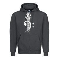 Smoke musical guitar bass Zipper Hoodie - artisFamous