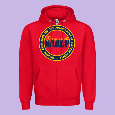 Naacp Zipper Hoodie Designed By Artisfamous