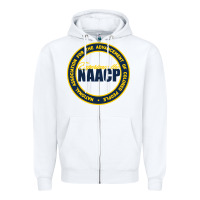 White naacp Zipper Hoodie - artisFamous