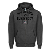 Charcoal Heather new england Zipper Hoodie - artisFamous