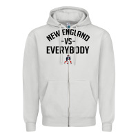 Dove Grey new england Zipper Hoodie - artisFamous