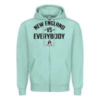 Seafoam new england Zipper Hoodie - artisFamous