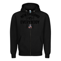 Black new england Zipper Hoodie - artisFamous