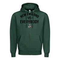Sports Green new england Zipper Hoodie - artisFamous