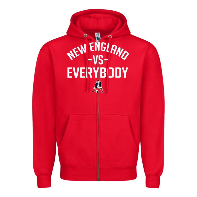 New England Everybody Zipper Hoodie by artisFamous | Teevron