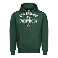 Sports Green new england everybody Zipper Hoodie - artisFamous