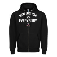 Black new england everybody Zipper Hoodie - artisFamous