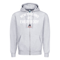 Heather Grey new england everybody Zipper Hoodie - artisFamous