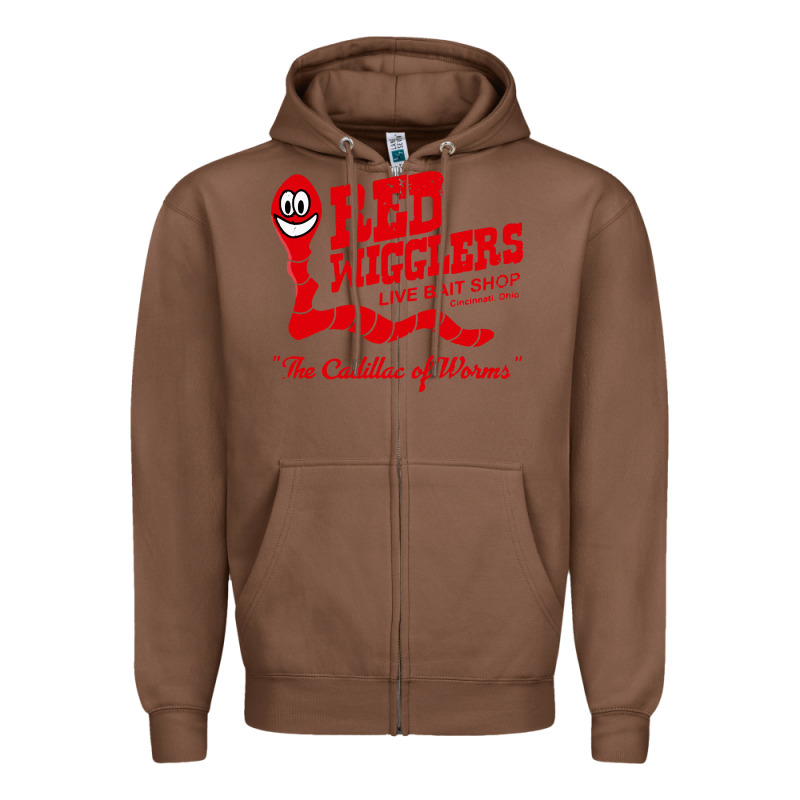 Red Wigglers Zipper Hoodie by artisFamous | Teevron
