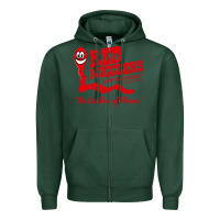 Sports Green red wigglers Zipper Hoodie - artisFamous