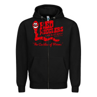 Black red wigglers Zipper Hoodie - artisFamous
