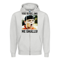 Dove Grey sandlot me smalls Zipper Hoodie - artisFamous
