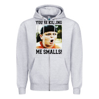 Heather Grey sandlot me smalls Zipper Hoodie - artisFamous