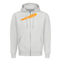Dove Grey SpaceX Rocket Zipper Hoodie - artisFamous
