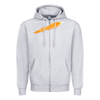 Heather Grey SpaceX Rocket Zipper Hoodie - artisFamous