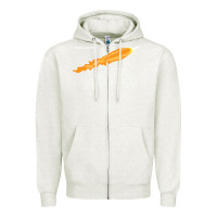 Oatmeal Heather SpaceX Rocket Zipper Hoodie - artisFamous