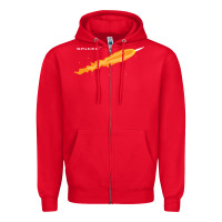 Red SpaceX Rocket Zipper Hoodie - artisFamous