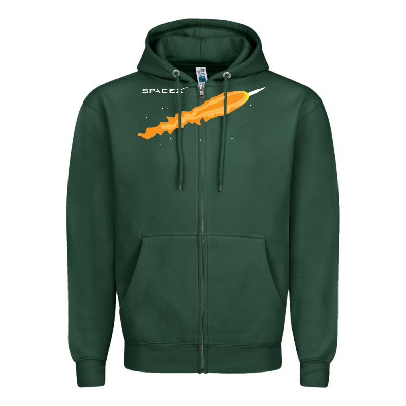 Spacex Rocket Zipper Hoodie by artisFamous | Teevron